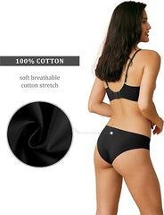 Women Seamless Cheeky Bikini No Show Panties Ladies Invisible Breathable Briefs Soft Stretch Underwear Multi Pack