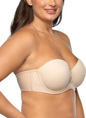 Women's Beauty Back Smoothing Strapless Bra, 4-Way Stretch Fabric, Lightly Lined Cups Up to H