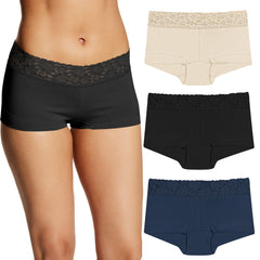 Underwear, Stretch Cotton Boyshort Panties for Women
