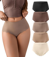 High Waisted Underwear for Women Bikni Panties Pack