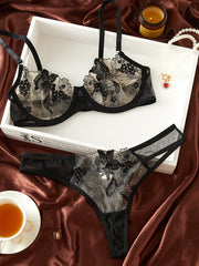 Black Lingerie Set with Lace